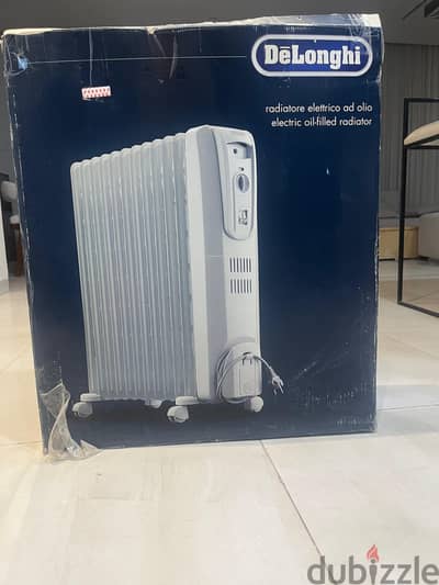دفايه زيت DeLonghi ١٢ ريشه زيرو لم تستخدم جديده تماما