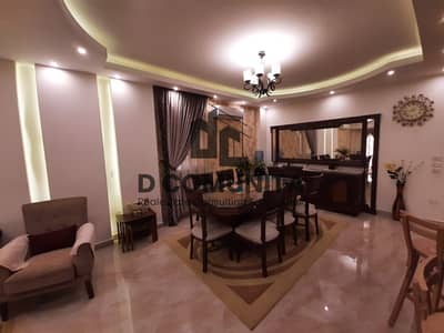 Fully furnished apartment for hotel rental with an area of 170 square meters in Al-Banafseg buildings (First Settlement) - First floor with elevator, high-end hotel furniture and fully air-conditioned