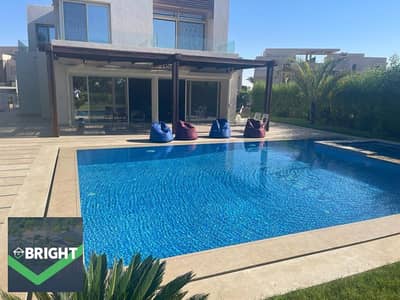 Own a premium garden villa 330m With private pool and jacuzzi 6bedrooms fully furnished in hacienda bay north coast under market price near marassi