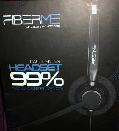 للبيع سماعه  كول سنتر ماركه fiberme  جديدة زيرو