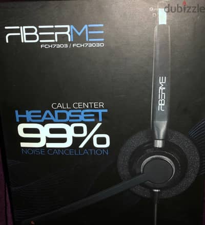 للبيع سماعه كول سنتر ماركه fiberme جديدة زيرو