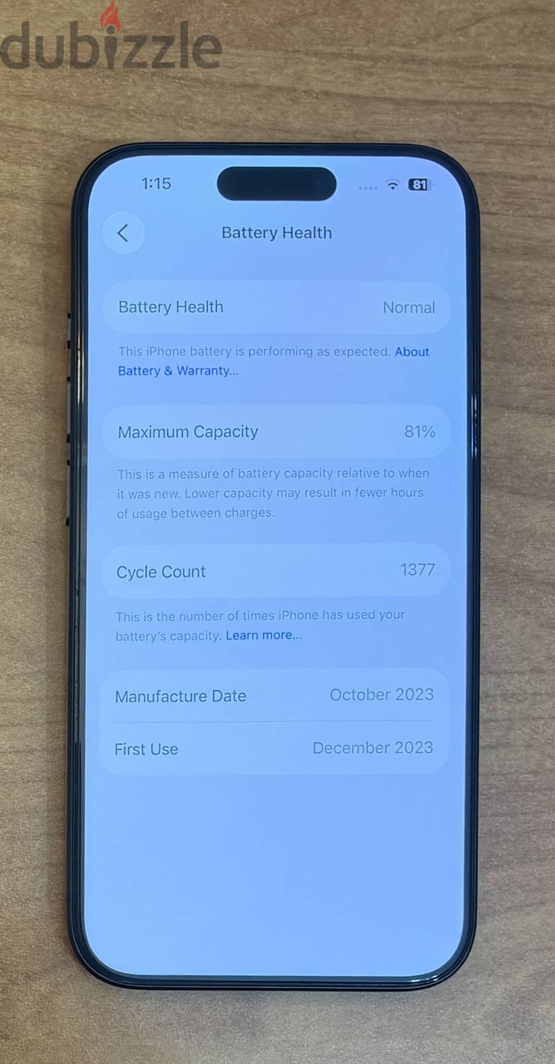 iPhone 15 Pro Black 256GB 3