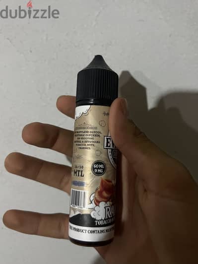 لكويد liquid everest ايفراست توباكو ناتس كراميل 9 نيكوتين tobacco nuts