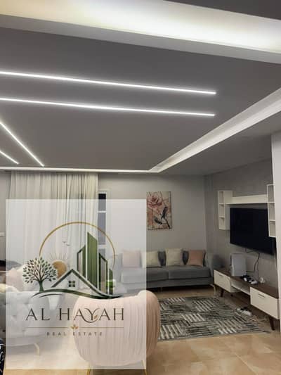 Apartment 116 meters for sale in the finest stages of Madinaty Stage B10, perfectly intact, overlooking The Spine, with a wonderful view of Garden View