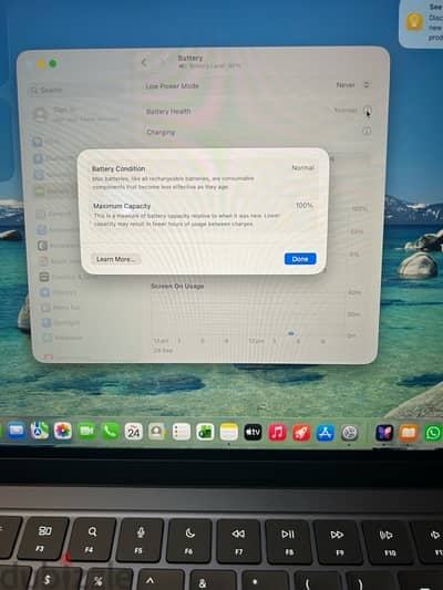 Almost New Black MacBook Air M4 16GB RAM 256 GB Hard 100% Battery