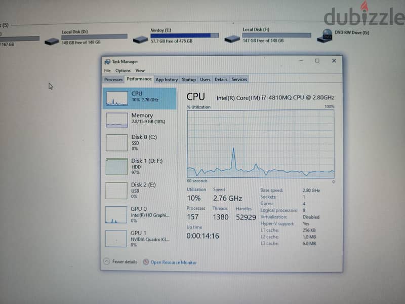 hp zbook g2 4 g Nvidia 6