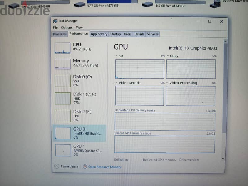 hp zbook g2 4 g Nvidia 10