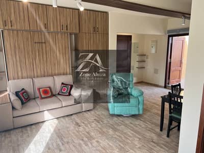 Furnished studio apartment for rent, ultra-super-lux, in Stone Residence Compound, Katameya, Cairo.