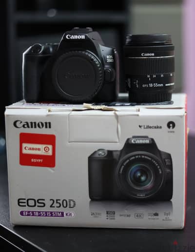 Canon EOS 250D – شبه جديدة جدًا | 4K | Wi-Fi + Bluetooth
