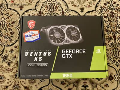 للبيع كرت شاشة MSI GeForce GTX 1650 Ventus XS OC Edition 4GB GDDR6