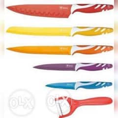 للبيع طقم سكاكين المطبخ السويسرى الفاخره رويالتى لاين جديدة