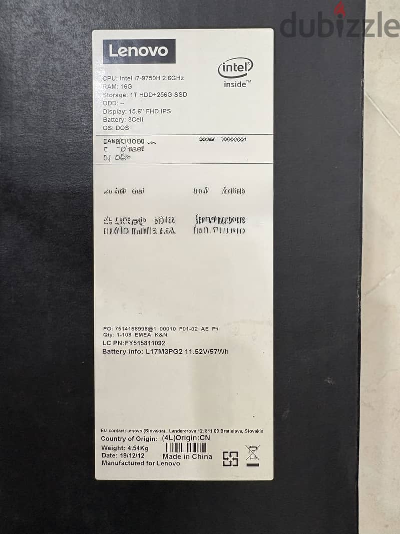 Lenovo legion y540 6