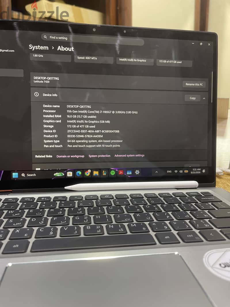 Dell latitude 7420 360x Touchscreen 4
