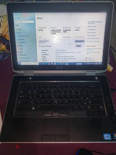 لابتوب dell 6430 , الهارد ١٢٨ SSD , وبيشيل هارد تاني للي عايز يزود