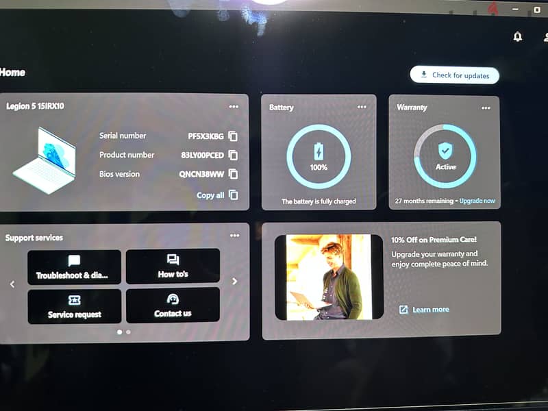 Lenovo Legion 5 - RTX 5060 OLED screen 1