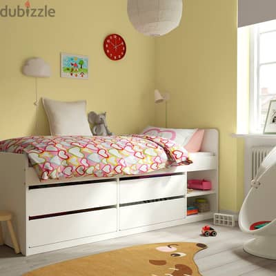 Ikes SLÄKT bed frame & LURÖY bedlines