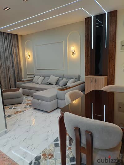 Luxury furnished apartment for rent in the new October Degla Compound.