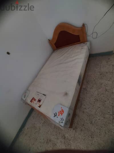 سرير فردى خشب زان