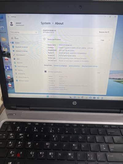 Laptop pro book HP620G2