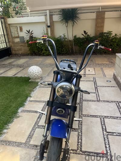 Blue Electric Motorcycle for Sale