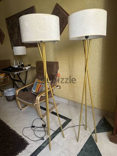 Metal Stand Floor Lamps