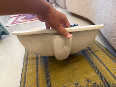 Duravit Dune حوض ساقط تحت الرخام 56 سم – جديد بالكرتونة