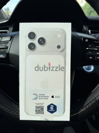 Apple - iPhone 17 Pro Max Silver 256 جديد متبرشم