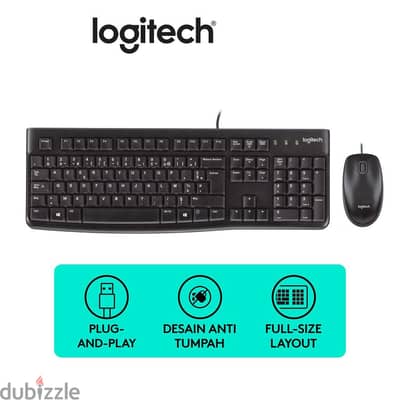 Logitech keyboard and mouse combo (MK120)