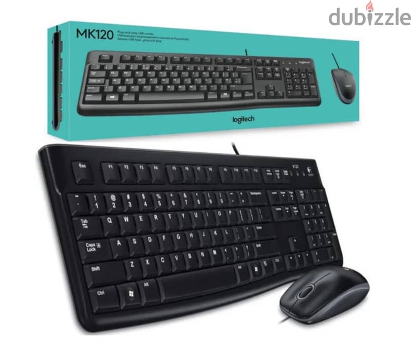 Logitech keyboard and mouse combo (MK120) 1