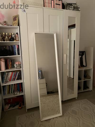 IKEA original white full length mirror