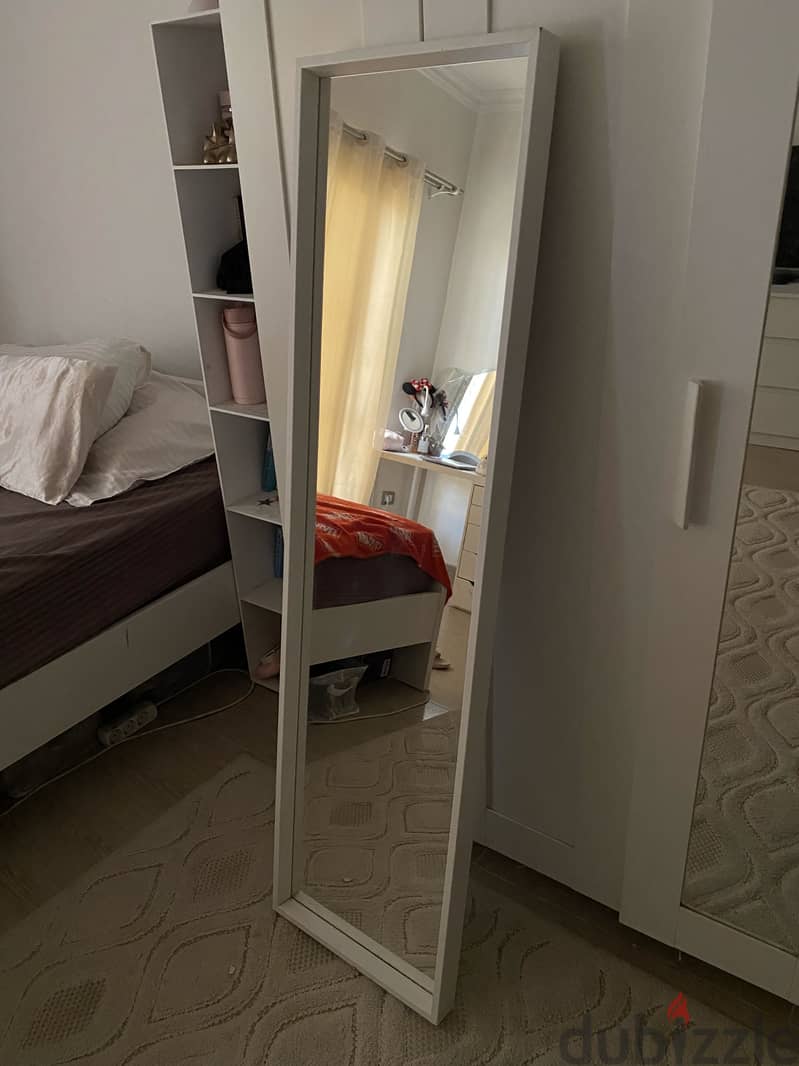 IKEA original white full length mirror 2