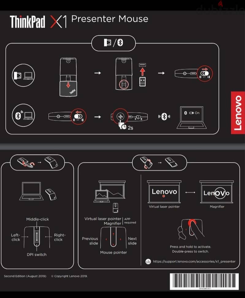 Lenovo Thinkpad x1 presenter mouse 5