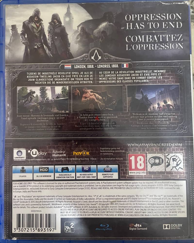 Assassin's Creed SYNDICATE 1