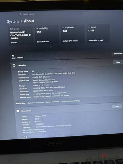 Acer Aspire A315-58G