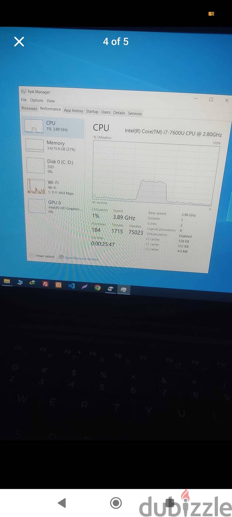 Dell Latitude 7280 Touch Screen i7 16 RAM 2