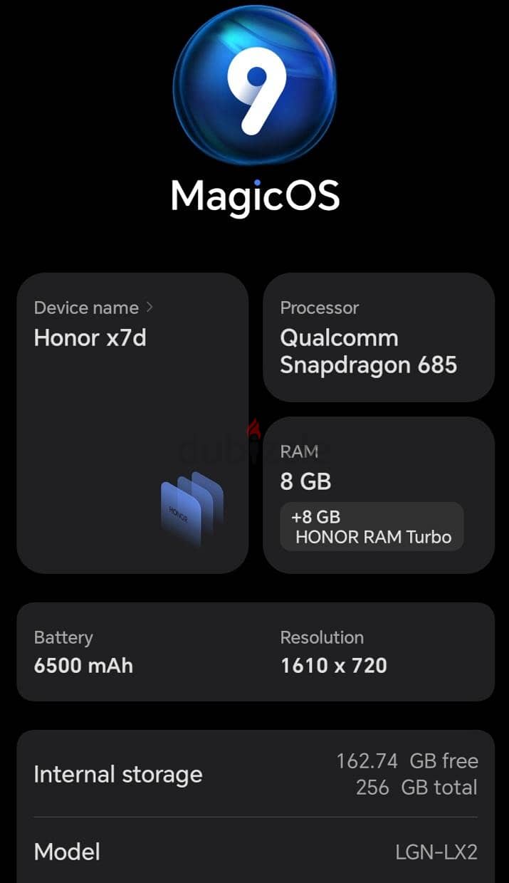 Honor x7d 3