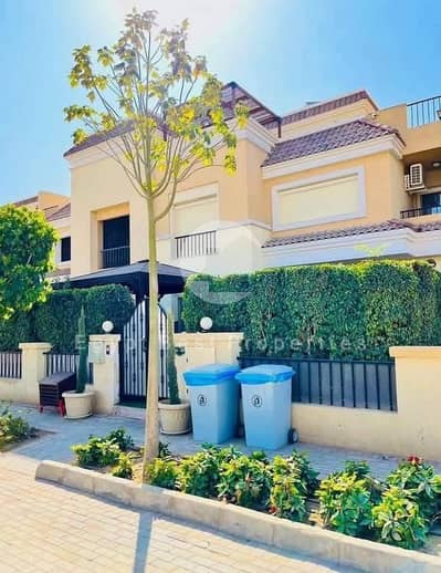 With a big cash discount s villa for sale 212 sqm  with private garden at sarai compound near Madinaty