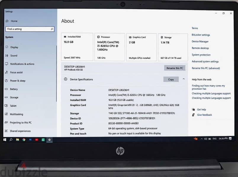 hp-probook 450 g8 5