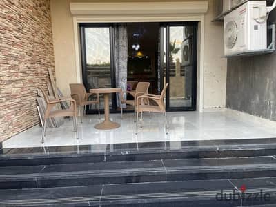 Luxury furnished hotel apartment for rent – first residence, Katameya Gardens compound – Fifth Settlement, in front of Mountain View and very close to the American University AUC. Apartment details: - Area: 120 square meters - Two air-conditioned bedrooms (cold/hot) - Large air-conditioned reception - Second floor