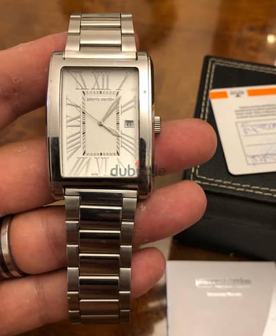 ساعة pierre cardin تانك SwissMade بحالتها و علبتها   وارد الخارج