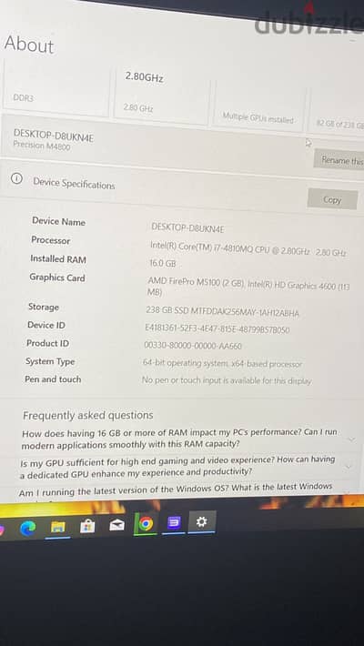 dell precision 4800