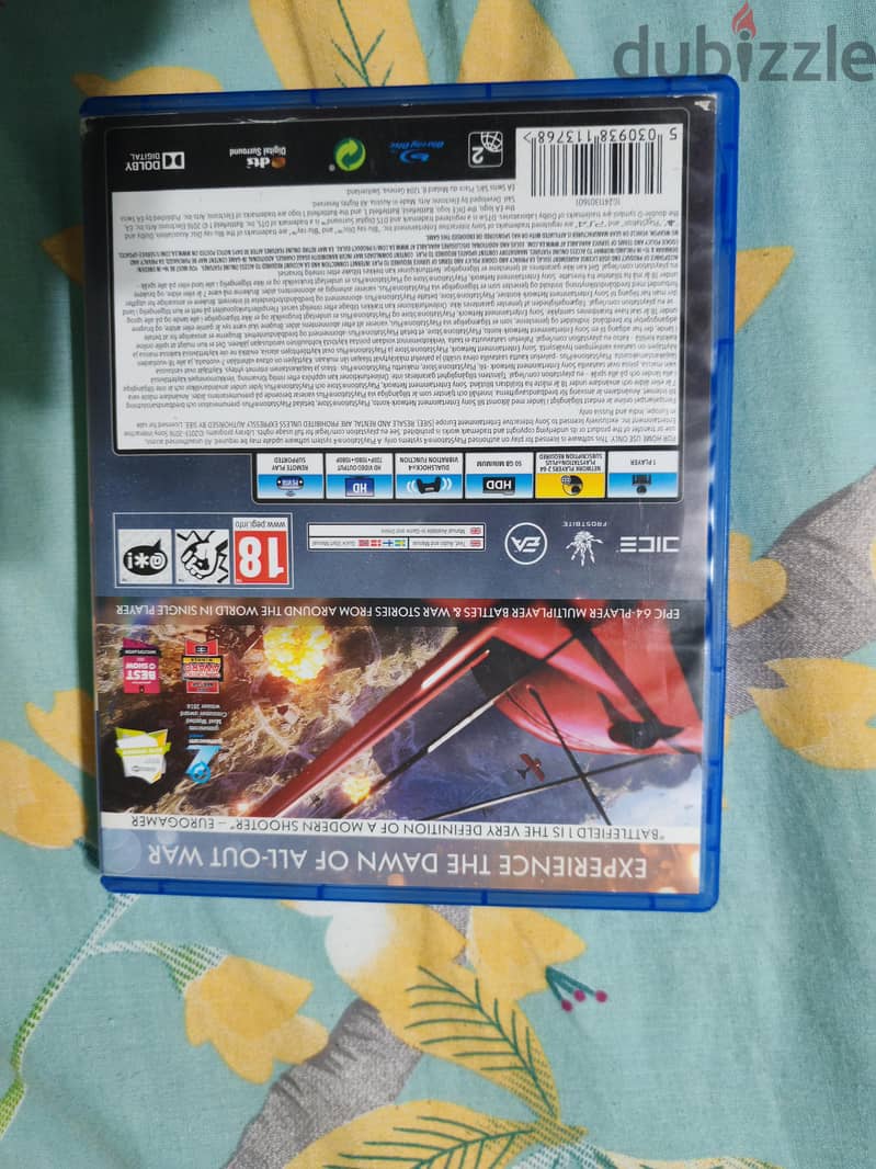 battlefield 1 cd ps4 used 1