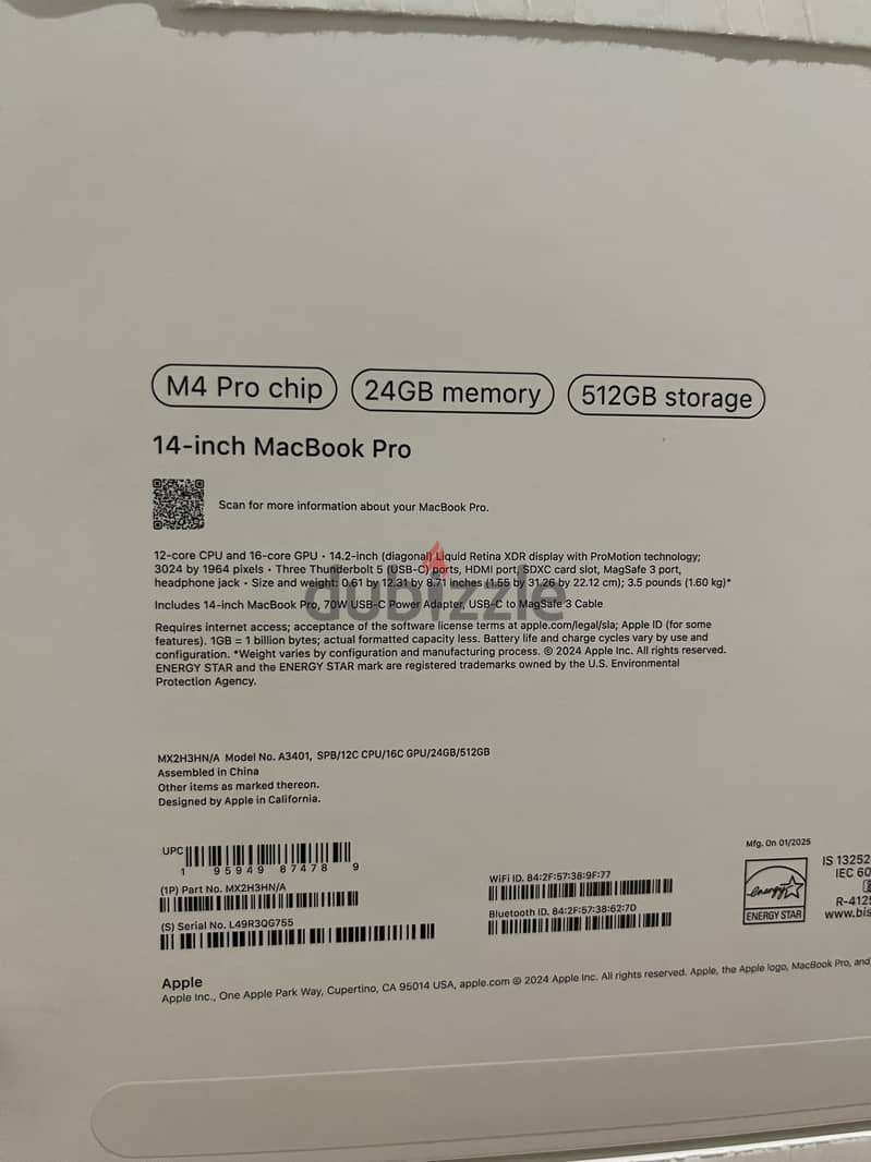 MacBook Pro M4 pro chip 1