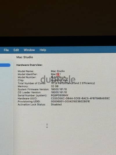 Mac Studio M1 MAX 32/512