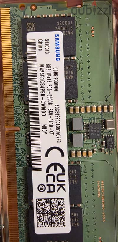 SAMSUNG 8GB DDR5 5600MHz Laptop Memory SAMSUNG 8GB DDR5 5600MHz Laptop Memory