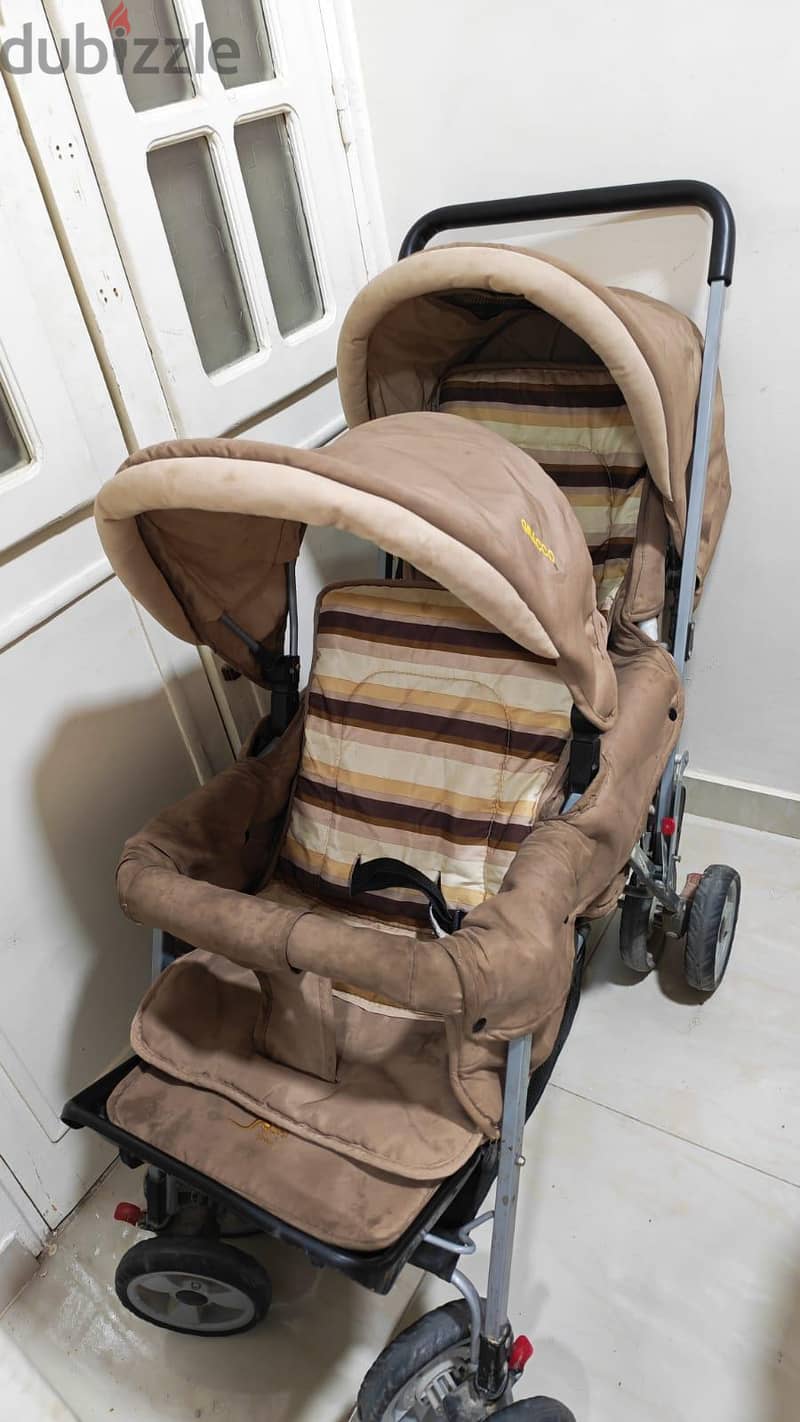 twins baby stroller 1
