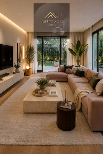 Immediate delivery of a corner villa with a 25% discount, a large garden, open view, full privacy for sale in Mountain View, Fifth Settlement,