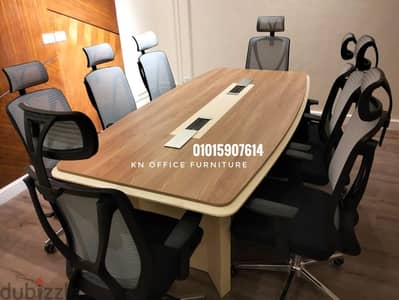 ترابيزة اجتماعات خشبMdfاسباني ميتينج رومMeeting roomMeeting table