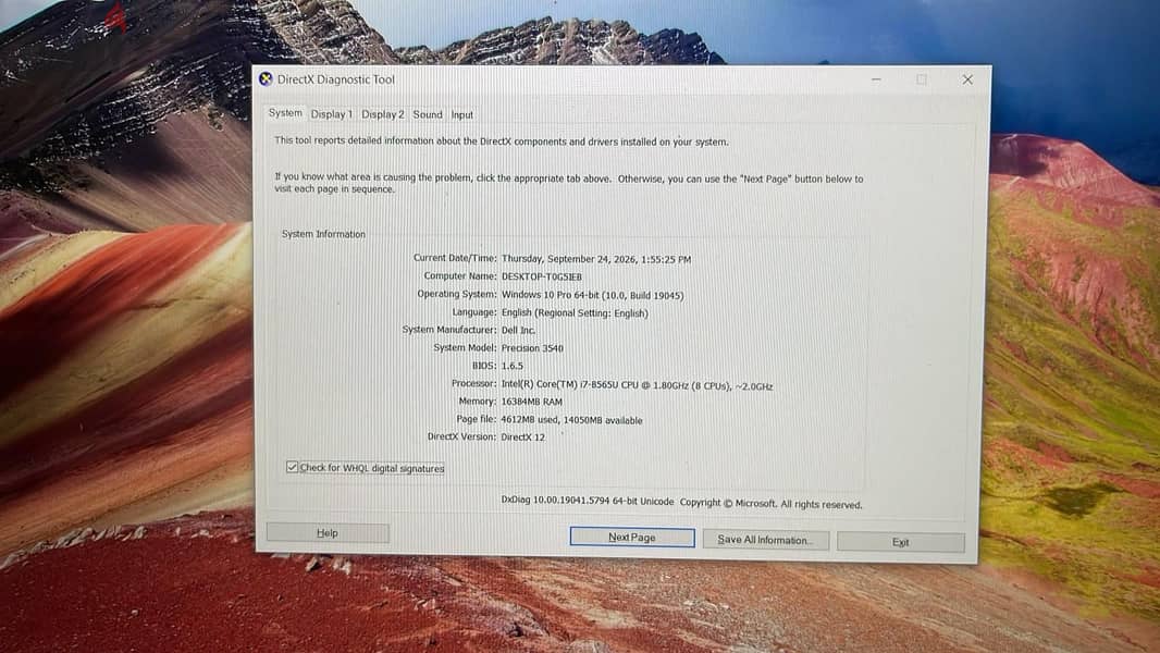 LAPTOP Dell Precision 3540 1