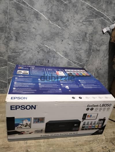 2 طابعه ابسون برنتر ايبسون فوتو وسبلميشن Epson L8050